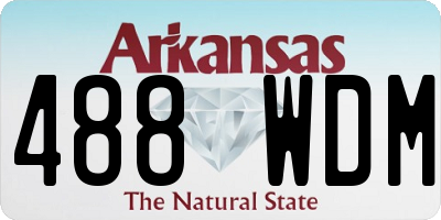 AR license plate 488WDM