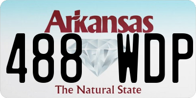 AR license plate 488WDP