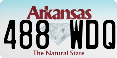 AR license plate 488WDQ