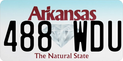 AR license plate 488WDU