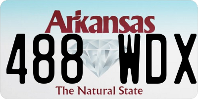 AR license plate 488WDX