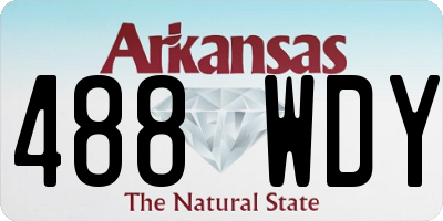 AR license plate 488WDY