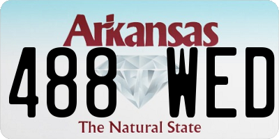AR license plate 488WED