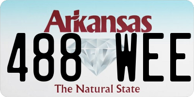 AR license plate 488WEE