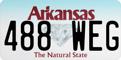 AR license plate 488WEG