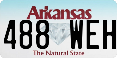 AR license plate 488WEH