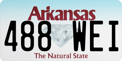 AR license plate 488WEI