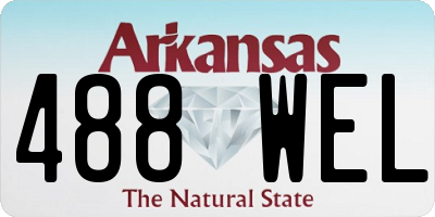 AR license plate 488WEL