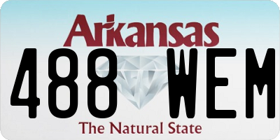 AR license plate 488WEM