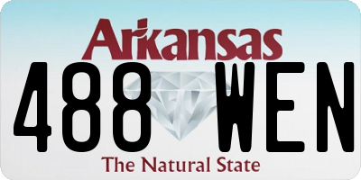 AR license plate 488WEN