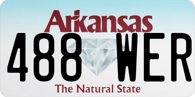 AR license plate 488WER