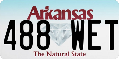 AR license plate 488WET