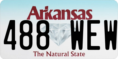 AR license plate 488WEW