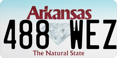 AR license plate 488WEZ