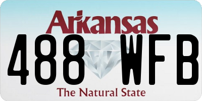 AR license plate 488WFB