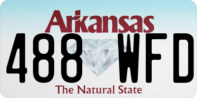 AR license plate 488WFD
