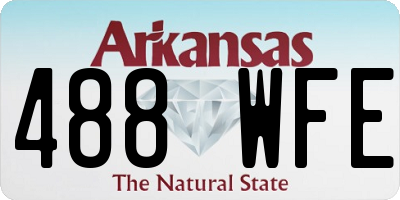 AR license plate 488WFE