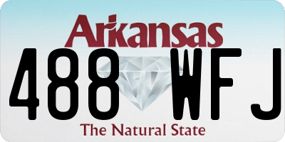 AR license plate 488WFJ