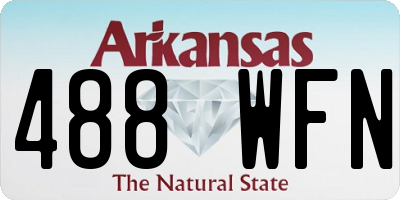 AR license plate 488WFN