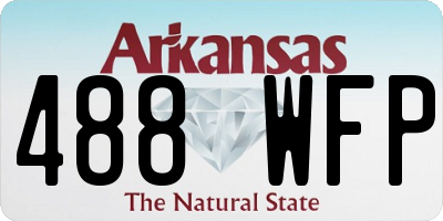 AR license plate 488WFP