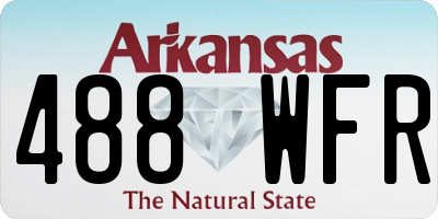 AR license plate 488WFR