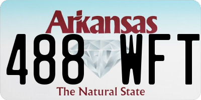 AR license plate 488WFT