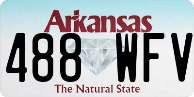 AR license plate 488WFV