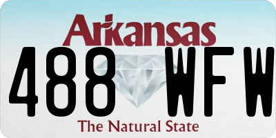 AR license plate 488WFW