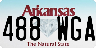 AR license plate 488WGA