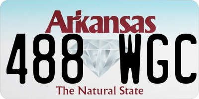 AR license plate 488WGC