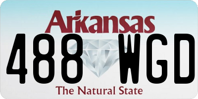 AR license plate 488WGD