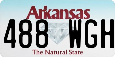 AR license plate 488WGH