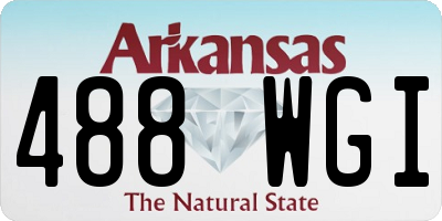 AR license plate 488WGI