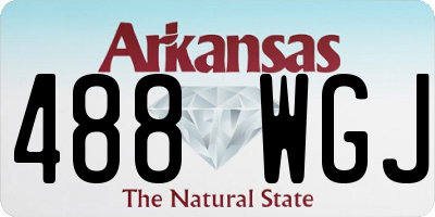 AR license plate 488WGJ