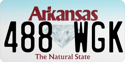 AR license plate 488WGK