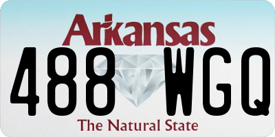 AR license plate 488WGQ