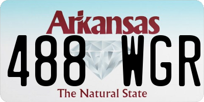 AR license plate 488WGR