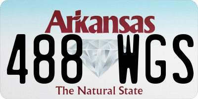 AR license plate 488WGS