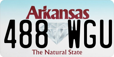 AR license plate 488WGU