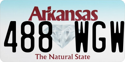 AR license plate 488WGW
