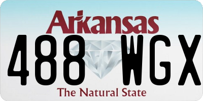AR license plate 488WGX