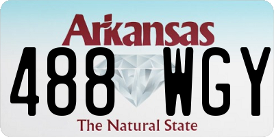 AR license plate 488WGY