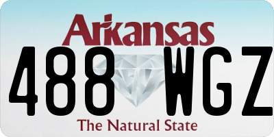 AR license plate 488WGZ