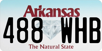 AR license plate 488WHB