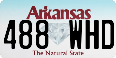 AR license plate 488WHD