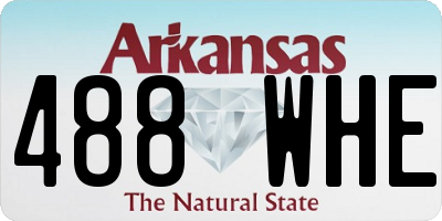 AR license plate 488WHE