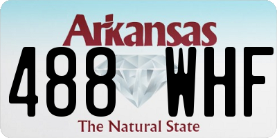 AR license plate 488WHF