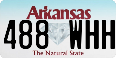 AR license plate 488WHH