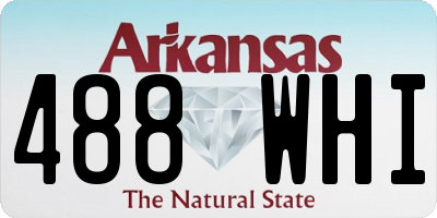 AR license plate 488WHI