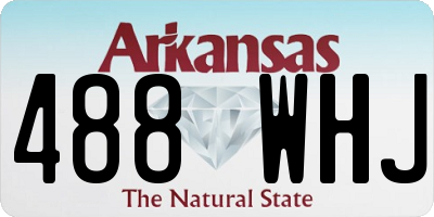 AR license plate 488WHJ